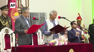 Muhammad Yunus takes helm in Bangladesh, seeks peace and prepares elections.