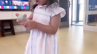 Papa's daughter ????, can already use powder
