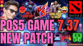 Dota 2 Arc Scripter Vs Omni Knight POS5 Gameplay | Omni Meta Is Back | Dota 2 New Patch 7.37 Game