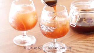 Homemade Ginger ale Syrup & Ginger preserved food