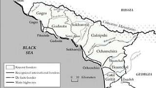 Map of Abkhazia | Abkhazia Map | Peta Abkhazia