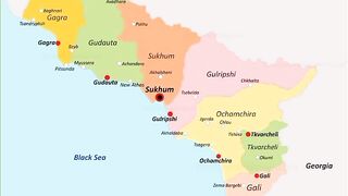 Peta Abkhazia | Map of Abkhazia | Abkhazia Map