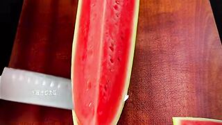 Make the watermelon look like you can't afford to eat it