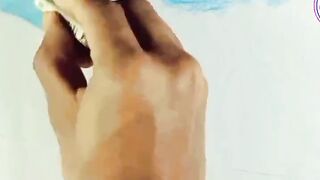 River landscape painting for oll pastel colour easy 2024