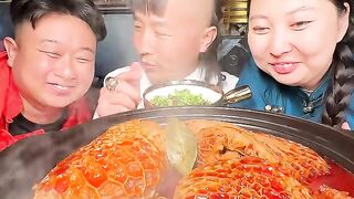 The grassland beef tripe sprinkled with our coriander and shallots will definitely taste amazing  #草原美食 #牧区生活