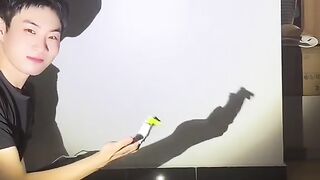 Michael Jackson is performing in my home!   #HandShadowArt #MichaelJackson #traditionalculture #fyp #viralvideo #trend