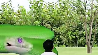 Green anaconda _ snake video __ green cobra viral.