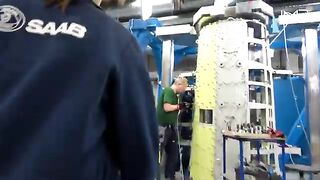 Inside the Saab Factory Crafting Advanced Fighter Jets   Gripen