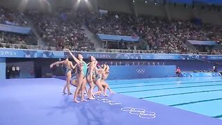???????? United States Perform to Taal Se Taal  Artistic Swimming  #Paris2024 Highlights