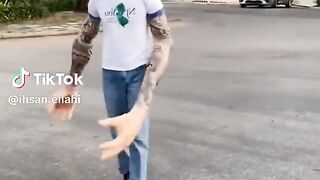 Kid doing black magic ????