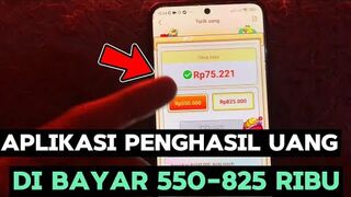 GAME PENGHASIL UANG TERBUKTI 825 RIBU MASUK KE DANA,APLIKASI PENGHASIL SALDO DANA TERBARU 2024