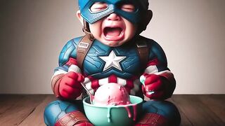 superheroes but crying babies part 1???? ALL Characters (Marvel & DC) #avengers #dc #ai