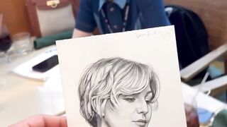 Sketching random girl in a restaurant _kallmekris _emotional_