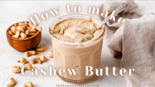 How to make Homade Cashew Butter 2 Ingredients in 5minutes