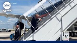 Trump's campaign plane diverted before rally