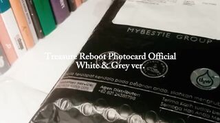 Unboxing Photocard Treasure (Reboot White & Grey ver.)