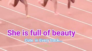 Sports girl a Running beauty