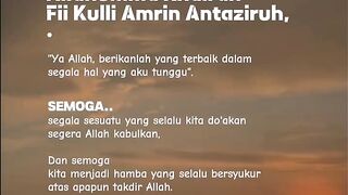 Prayer in the morning