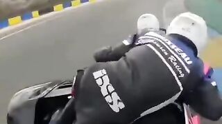 The dog in the backseat when taking corners too quickly
