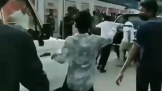 Bangladeshi Student cot a sniper rifle from a car