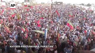 Imran Khan supporters mark one year since former Pakistani prime minister was jailed