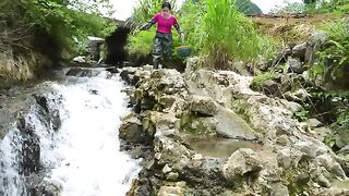 Giant clams growing in mountain streams, filled with enchanting pearls, are incredibly beautiful
