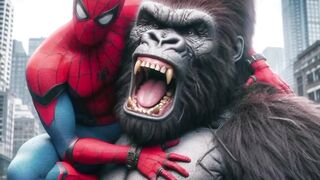 superheroes hugged by a gorillaz part 1 ???? ALL Characters (Marvel & DC) #avengers #dc #ai