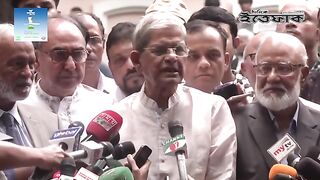 মির্জা ফখরুল কথা বলছেন