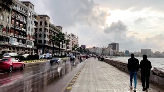أجواء اسكندرية الشتوية