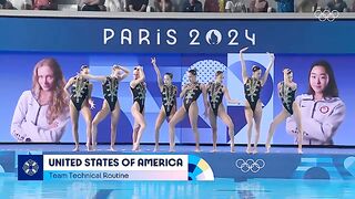 USA Perform to Michael Jackson  Artistic Swimming  #Paris2024 Highlights