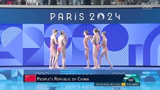 Gold to People's Republic of China ????????  Artistic Swimming  #Paris2024 Highlights