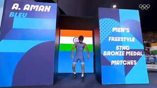 Aman wins India's fifth bronze medal  Men's wrestling freestyle 57kg  Paris 2024 highlights