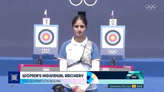 Kaur advances to next round, Bhakat eliminated!  Women's Individual Archery  Paris 2024 Highlights