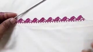 Easy_Dupatta_neck_and_sleeves_crochet_lace_design__asani_se_banaye_gale_aur_asstin_pr_qureshia_lace(360p).