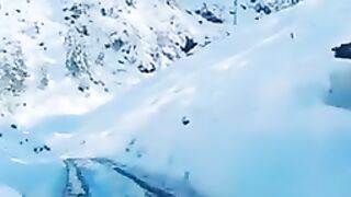Snowfall in Pakistan swat