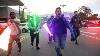 STAR WARS with Toys!