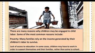 Reasons for children labour