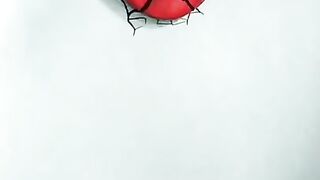 Easy 3d Spiderman face drawing