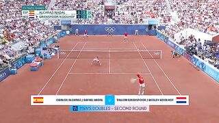 ???????? Nadal  Alcaraz through to third round in men's doubles tennis ????  Paris 2024 Highlights