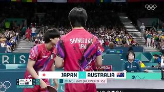 ???????? Australia vs. Japan ????????  Men's Table Tennis Team ????  #Paris2024 Highlights