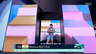 Reetika misses out on semi-final spot in women's wrestling freestyle 76kg  Paris 2024 Highlights