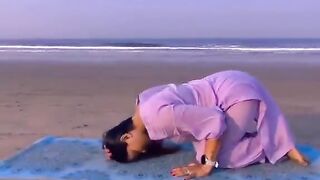 Yoga leg stretching