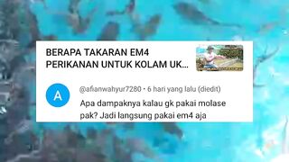 Apa dampaknya jika Em4 tanpa Molase, Pemupukan hanya Em4 saja