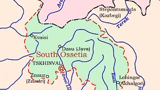 Peta Ossetia Selatan | Map Of South Ossetia | South Ossetia Map | Map Of Southern Ossetia | Southern Ossetia Map