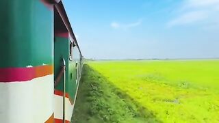 By Train Journey in Bangladesh you can watch Peaceful Beauty