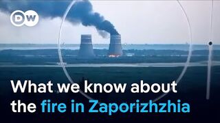 Ukraine and Russia trade blame for fire at Zaporizhzhia nuclear power plant