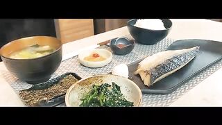 Japanese Breakfast Mackarel Saba Teishoku サバの定食