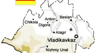 Peta Ossetia Utara | Map Of North Ossetia | North Ossetia Map | Map Of Northern Ossetia | Northern Ossetia Map