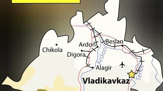 Peta Ossetia Utara | Map Of North Ossetia | North Ossetia Map | Map Of Northern Ossetia | Northern Ossetia Map 2