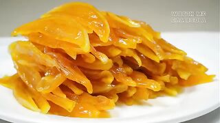 Dried Mango Snacks _ How to Preserve Mangoes for Long Time Storage _ Relaxing sound of Cooking